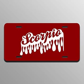 Scorpio Printed Vanity Front License Plate Tag KCFP140