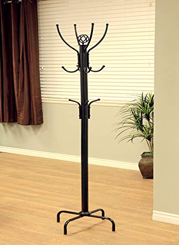 Frenchi Home Furnishing Cr002 Coat Rack, 12 Hook, Black #TOP1