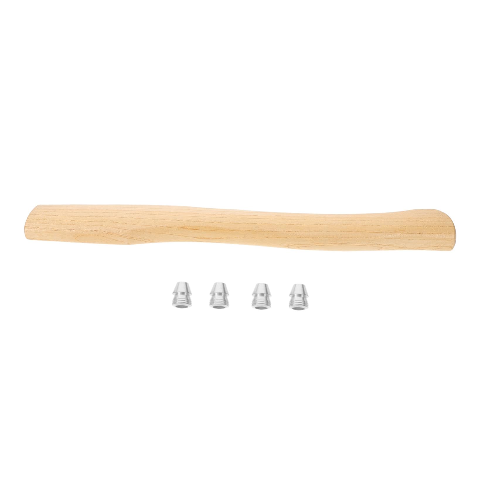 Toyvian 1set Wooden Axe Handle Replacement Ergonomic for Hatchet Repair Natural Wood Easy Installation for Waist Axe and Firewood Use