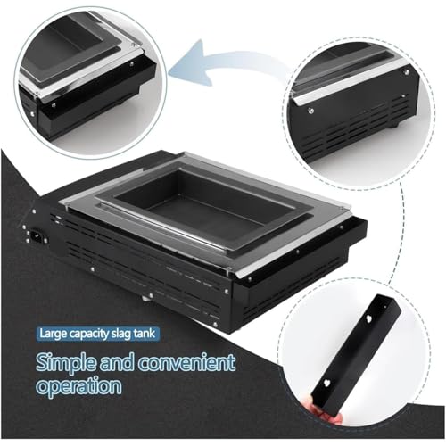 Crisol de soldadura de 1000W con cuba de titanio sin plomo y temperatura regulable 5