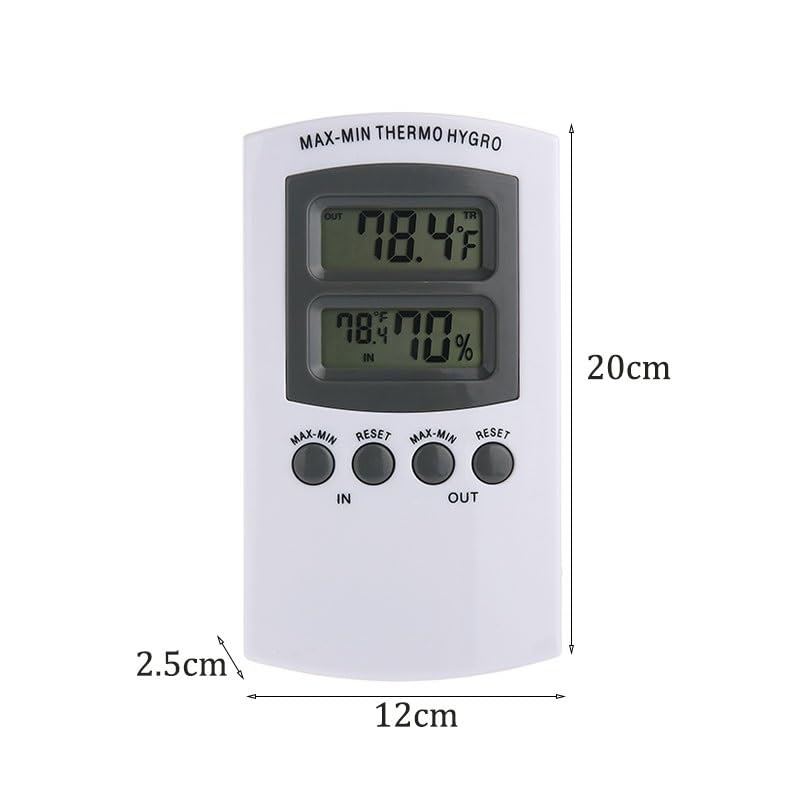 Indoor Temperature Humidity Meter Outdoor Greenhouse Flower Plant Growth