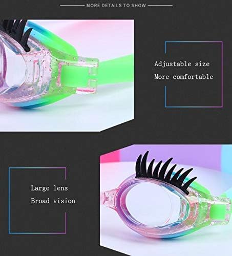 Schwimmbrille, Anti-Beschlag, kein Auslaufen, rutschfest, UV-Schutz für Kinder, Rosa