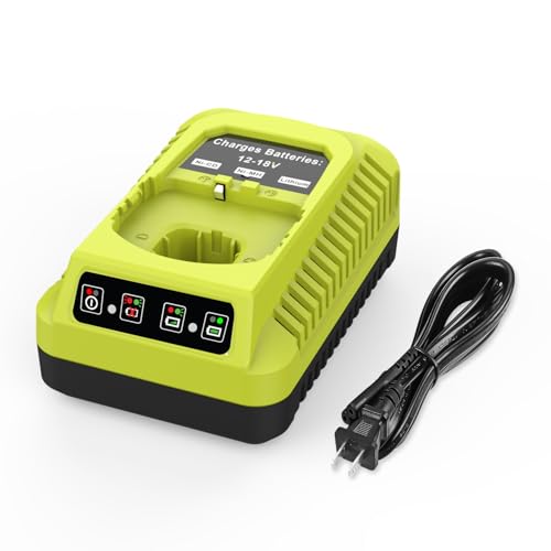 P117 P118 18V Rapid Charger Replacement for Ryobi Battery Charger Compatible with P102 P108 P189 P197 P103 P105 P107 P190 P191