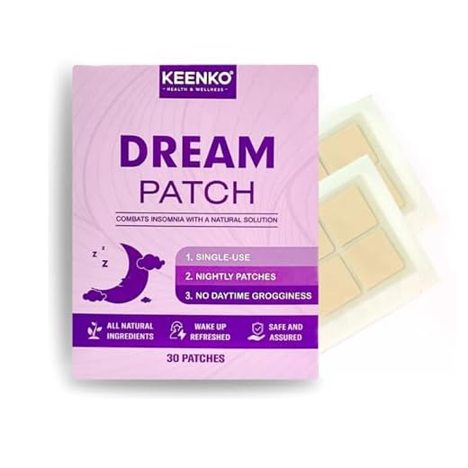 Keenko - Dream Patch | Parches para Dormir Bien | Melatonina con Triptofano + 5HTP + Valeriana + Magnesio | Insomnio Sleep Patches con Melatonina Liberación Prolongada para Dormir Profundo y Ansiedad