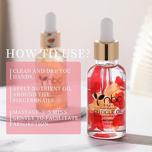 Nbc Cuticle Oil 2X30Ml Lemon & Orange Scent Large Bottle Set For Repaire Nail Cuticle Skin Damage #TOP3