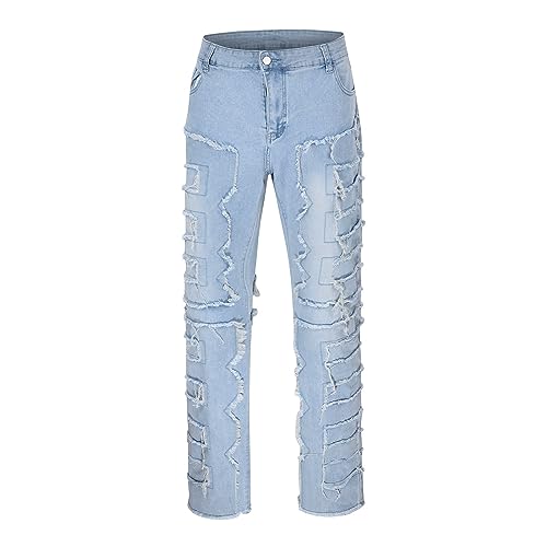 Jean skinny homme ajusté et pantalon de moto noir en denim pour motard
