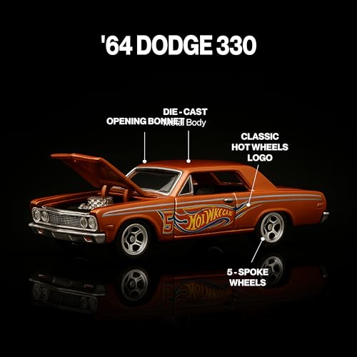 Image of Hot Wheels Collector Edition | Premium Die-Cast Metal Car for Kids & Collectors | Rare One-Time Release Model for Boys | No Restock Limited Edition (64 Dodge 330 (2019))