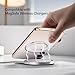 pzoz A/B Dual-Sided (1 Set) Magnetic Ring Sticker for MagSafe iPhone 16 Holder Phone Case Suction Cup Wireless Charger Car Mount Bathroom Kitchen, for iPhone 15 14 13 12 Pro Max, Samsung (White)