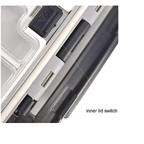 Aventik Caixa de equipamentos de pesca à prova d'água ganchos de iscas de armazenamento de iscas ca