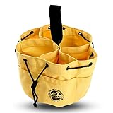 Graintex GB2891 Grab Bag Yellow Color Rip-stop Canvas 18 Pockets Drawstring Closure