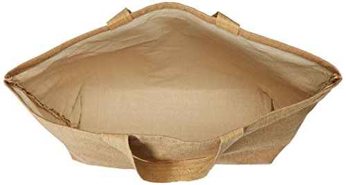 Party Spin Eco-Friendly Burlap Jute Tote Beach Shopping Bag Natural Color (24" X 19" X 6") #TOP4