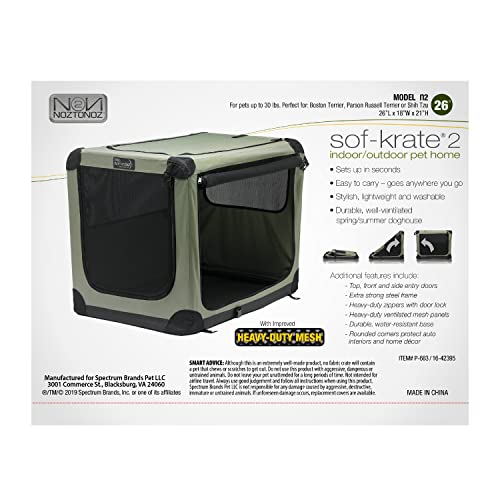 Noz2Noz Soft-Krater Indoor And Outdoor Crate For Pets, 26-Inch #TOP1
