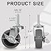 AAGUT Caster Wheels, 3 Inch Rubber Heavy Duty 3/8