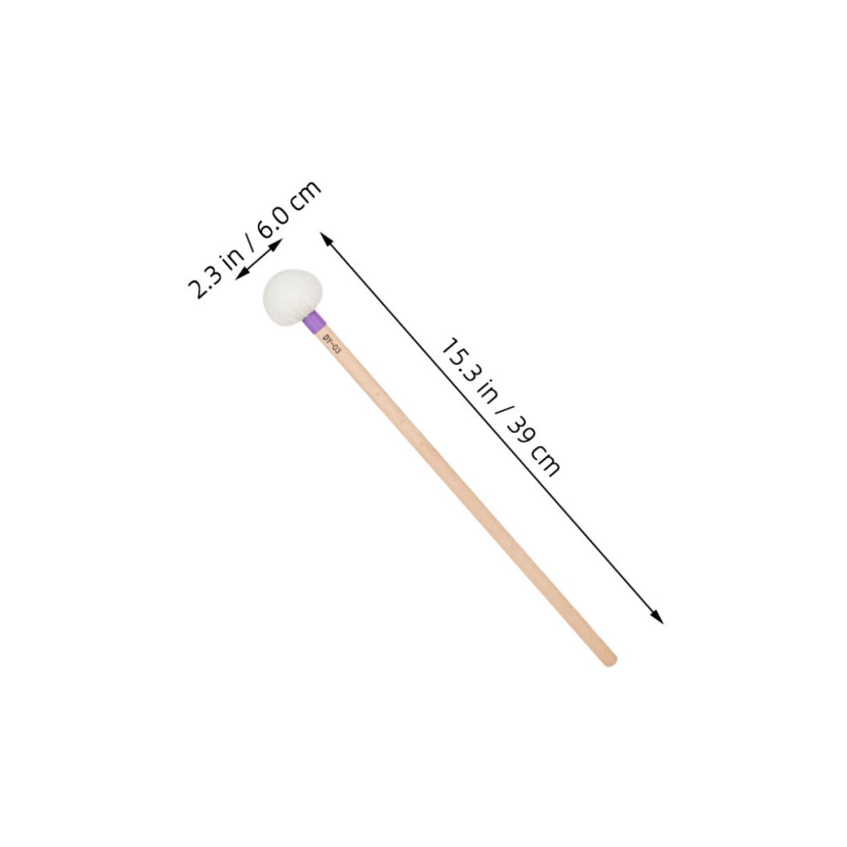 Mazos de Percusión de Fieltro Púrpura, 4 Piezas para Conciertos | Tono Claro y Afinación Precisa, Golpe Estable, Diseño Elegante para Actuaciones en Escenario