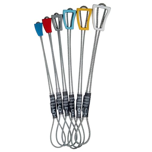 Wild Country Superlite Offset Rocks Stoppers - Lightweight, Anodized Rock Climbing Nuts - Multicolored - 5-10