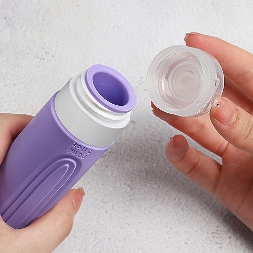 Image of Travel Bottles for Toiletries, 5 Pack TSA Approved Travel Size Containers, 3oz Leak Proof Refillable Travel Accessories for Shampoo Conditioner, BPA Free Travel Bottles with Toiletry Bag