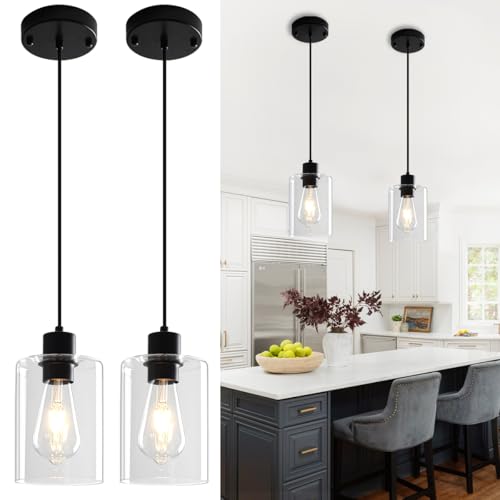 ZSMIHDOH Glass Pendant Lights – Modern Kitchen Island Set