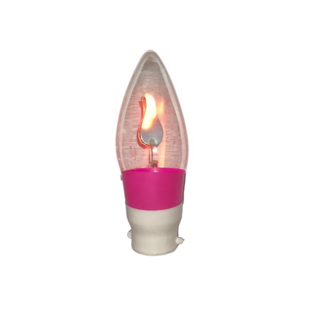 doctorspare Electric Flame Lightbulb, Jyoti Lightbulb for Mandir/Temple, Art Cafe Resturant Decoration Lightbulb with Stand, Non-LED Flicker LightBulb (B22 Base) (Electric Flame Lightbulb)-image-22