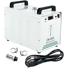 DasMarine CW-3000 Water Chiller,8L Industrial Water Chiller,Thermolysis Type Water Cooling Chiller Machine,110V Economic Water Cooling Equipment for 60W 80W Laser Engraving Machine