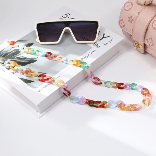 Image of Acrylic Glasses Chain for Women Men Reading Eyeglass Strap Sunglasses Holder Mask Lanyard Chain for Adults