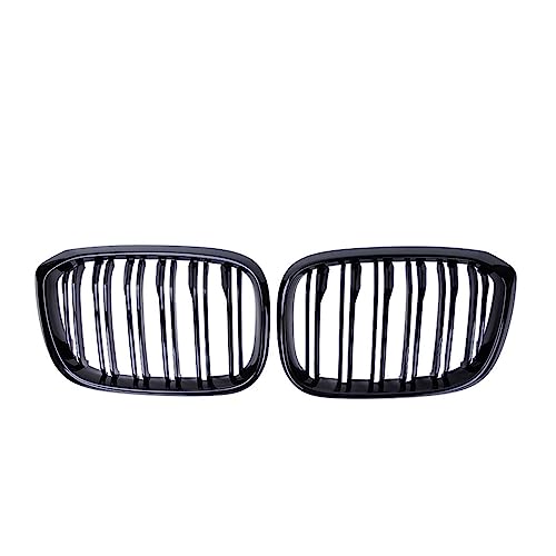 Calandre de course noir brillant pour BMW X4 G02 et X3 G01 finition double latte de prestige