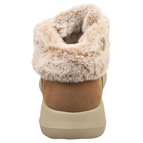 Skechers On-The-Go Joy Cozy Charm, Stivaletto Donna, Chestnut Textile, 38 Eu - 4