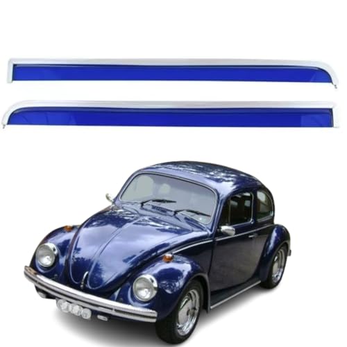 Calha de Chuva Automotiva para o Fusca na cor Azul Escuro
