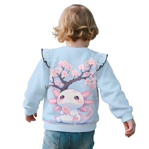 Baby Girl's Pullover Toddler Kids Crew Neck Pullover Sweatshirt Cute Ruffle Casual Long Sleeve Shirts Fall Clothes2
