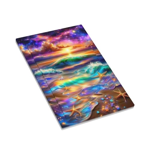 Decorative Switch Covers Plate Colorful Sunset Starfish Beach Shells 1 Gang No Device Single Blank Outlet Covers Wall Plate Cover Light Switch Plate Electrical Faceplate for Bathroom Decor