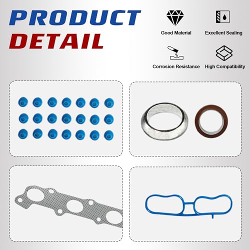 Image of HS26390PT 3.7L Engine Cylinder Head Gasket Set OE# HS54982, ES71334 | Fit For Chevrolet Colorado 3.7L 2007-2012,GMC Canyon 3.7L 2007-2012,Hummer H3 2007-2010 H3T 2009-2010,Isuzu i-370 2007-2008