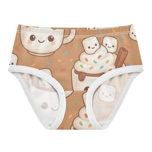 Girls' Panties Toddler Cotton Underwear for Girls Hot Cocoa Mug