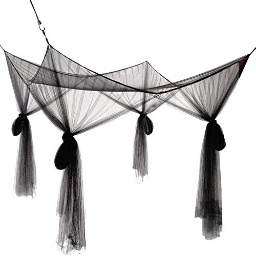 Klamboe Voor Bedluifel, Vierhoekstijlgordijnen Bedluifel Elegante Klamboeset, Uitbreidingsschroef, Beroepstouw Voor Net… - Image 3