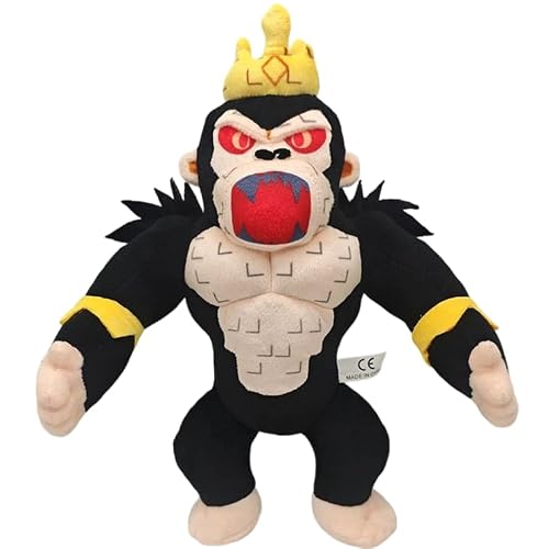 Steal an Egg Plush Collectible Figurine, 11 Inch Gorilla King Figurine Inspired by Steal an Egg, Crowned Ape Stuffed Ornament, Collectible Gift for Game Fans