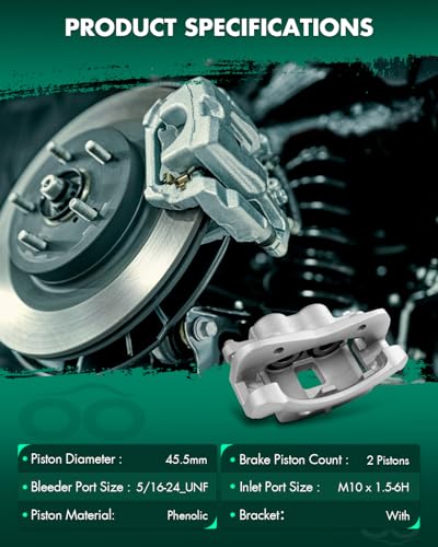 Image of SCITOO Front Left Brake Caliper With Bracket 18B4939 Compatible For Chevy Colorado 04-08 For GMC Canyon 04-08 For Isuzu i-280 06 For Isuzu i-290 07-08 For Isuzu i-350 06 For Pontiac G6 05