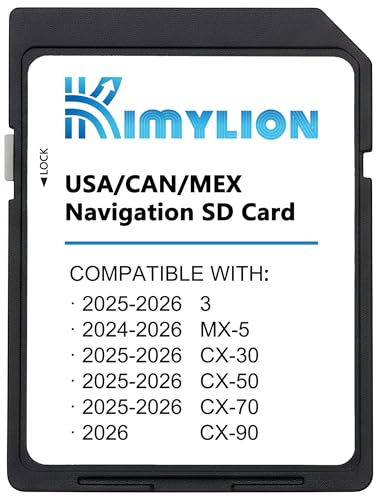 Mazda Connect Shuts Down and Does not Reboot - 2014-2016 Mazda 5 Navigation SD Card for Mazda, GPS Map Update for CX-30/3/CX-50/CX-70 (2025-2026), MX-5 (2024-2026), CX-90 (2026), USA/CAN/MEX Offline Maps, Plug & Play (KR9D-66-EZ1B)
