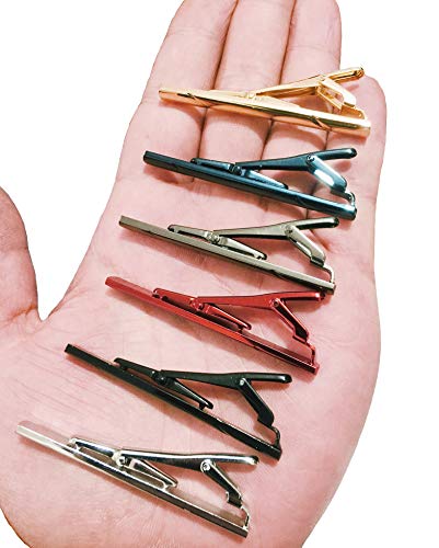 Tornito 6Pcs Tie Clips Set for Men Tie Bar Clip Set for Regular Skinny Ties Necktie Wedding Business Clips for Men3