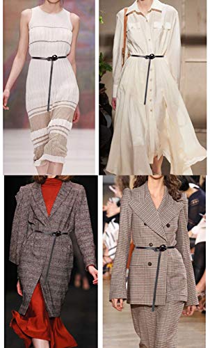 shengweiao Women's Adjustable Leather Belts Fashion Skinny Waist Strap3