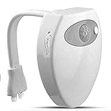 Luz De Inodoro Luz Nocturna Detector Led-ultravioleta Recargable Esterilizador Led Detector De Movimiento De Luz De Inodoro Wc Pequeña Luz Nocturna Wc / 16 Cambios De Color Del Asiento Del Inodoro