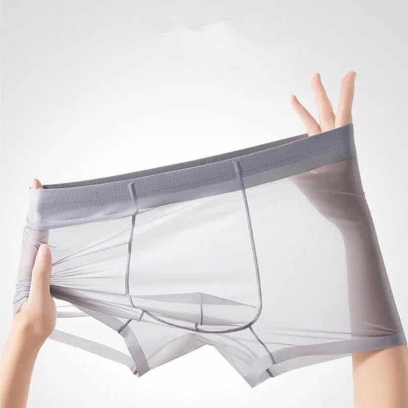 Calzoncillos tipo bóxer ultrafinos para hombre, suaves, ligeros, para uso diario