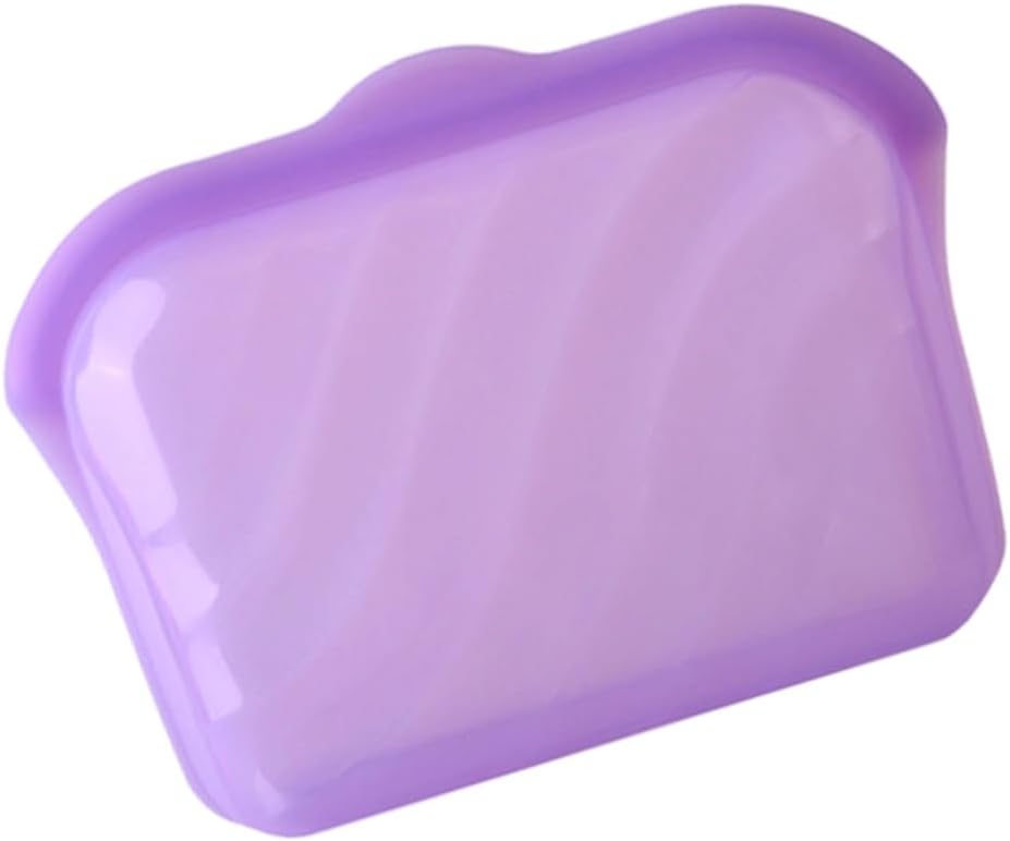 Reusable Silicone Lunch Bags Freezer Safe User Friendly Snacks Pouches Dishwasher Safe