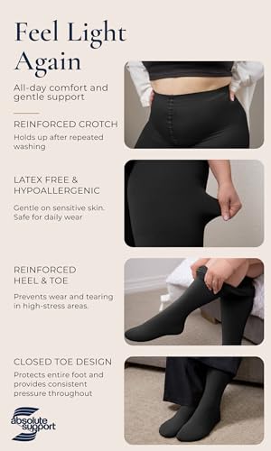 Image of Compression Pantyhose for Women 20-30mmHg - Varicose Veins and Swelling - A204