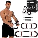 Twister Arm Trainer - Adjustable Chest Workout Equipment for Home Gym, Muscle Builder & Strength Training for Arms, Chest (Red, 20-60lb)