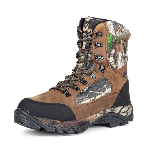 Men's Waterproof Military Tactical Work Boots with Steel Shank, 8