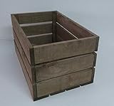  Rebajas Oferta navideña Caja cajón de madera de pino de 50x30x25f, en tono envejecido para decoración y almacenamiento