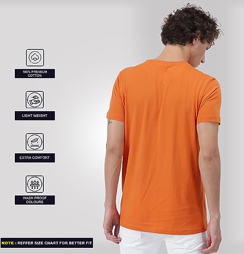 Image of Sleepynuts Round Neck Plain Cotton T-Shirt for Men Pack of 4