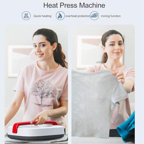 Máquina portátil de termofijado manual para camisetas miniatura 6