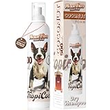 Champu en Seco para Perros y Gatos 500ML Sin Enjuague | Champu Seco Natural Antiparasitario Hidratante para Perro y Gato | Champú Mascotas Hipoalergénico Piel Sensible Dermatitis Desodorante (Coco)
