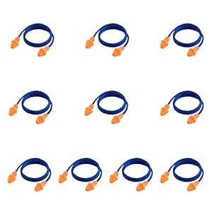 10 Paia Tappi Orecchie per Dormire, Antirumore Tappi per Orecchie in Silicone,Inserti Auricolari,in Silicone Riutilizzabili con Cordino, SNR 32dB