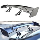 57 Inch Rear Trunk Spoiler Wing GT Style ABS Universal Compatible with Most Vehicles Wide Adjustable Rear Spoiler Racing Car Spoiler (Gloss Black)