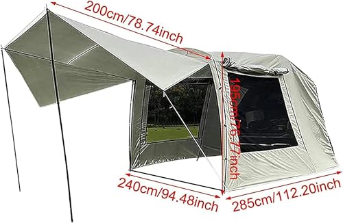 Carpa universal para SUV con toldo extensible y piso miniatura 3